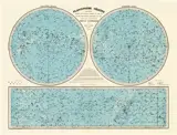 Planisphère céleste : carte