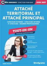 Attaché territorial & attaché principal : concours externe, concours interne, 3e concours, examen professionnel : tout-en-un, 2026-2027