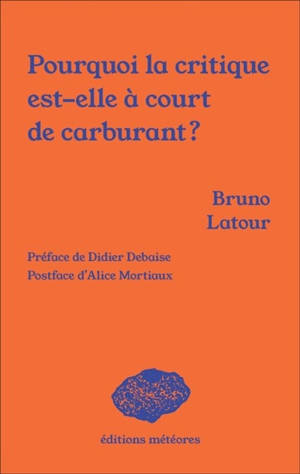 Pourquoi la critique est-elle à court de carburant ?