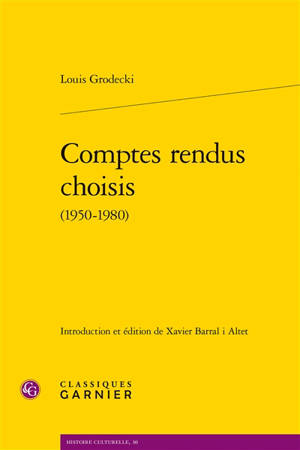 Comptes rendus choisis : 1950-1980