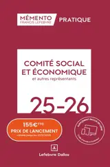 Comité social et économique et autres représentants du personnel 2026-2027