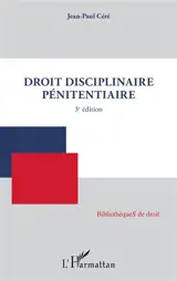Droit disciplinaire pénitentiaire