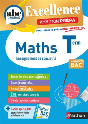 Maths spécialité & option maths expertes, terminale : ambition prépa, pour viser la prépa ECG, BCPST, BL : nouveau bac