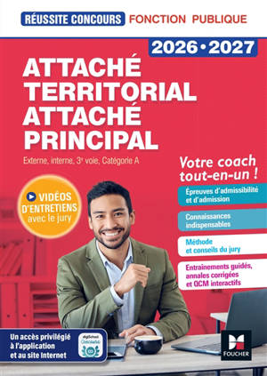 Attaché territorial, attaché principal : catégorie A : 2026-2027
