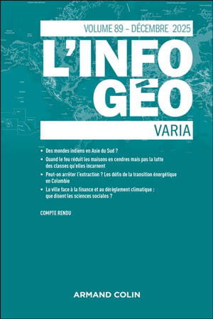 Information géographique (L'), n° 4 (2025)