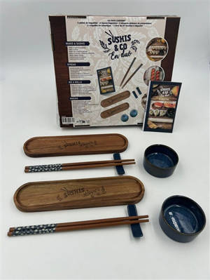 Coffret sushis & Co en duo : pour les amoureux de soirées sushis, makis...