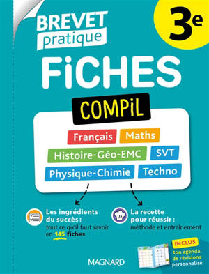 Fiches compil 3e : français, maths, sciences, histoire géo EMC