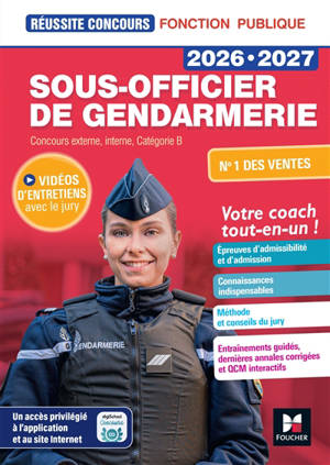 Sous-officier de gendarmerie 2026-2027 : concours externe, interne, catégorie B