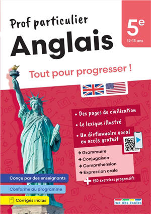 Anglais 5e, 12-13 ans : tout pour progresser !