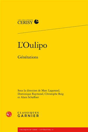 L'Oulipo : générations