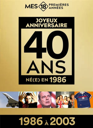 Né(e) en 1986 : de 1986 à 2003