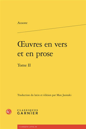 Oeuvres en vers et en prose. Vol. 2