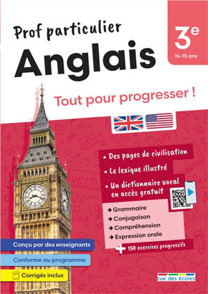 Anglais 3e, 14-15 ans : tout pour progresser !