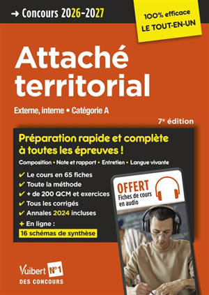 Attaché territorial : externe, interne, catégorie A : concours 2026-2027