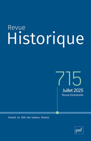 Revue historique, n° 715
