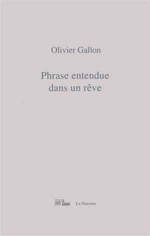 Phrase entendue dans un rêve : motifs