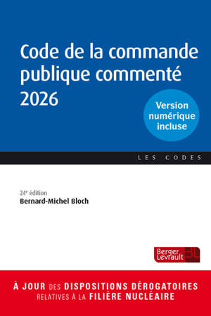 Code de la commande publique commenté 2026