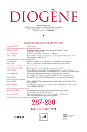 Diogène, n° 287