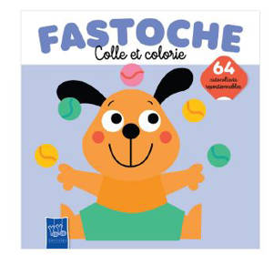 Fastoche : colle et colorie : le chien