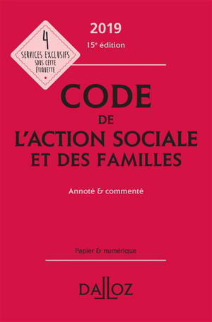 Code de l'action sociale et des familles 2019