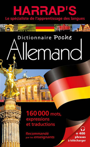 Harrap's dictionnaire poche allemand : 160.000 mots, expressions et traductions