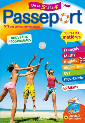 Passeport de la 5e à la 4e : toutes les matières : nouveaux programmes
