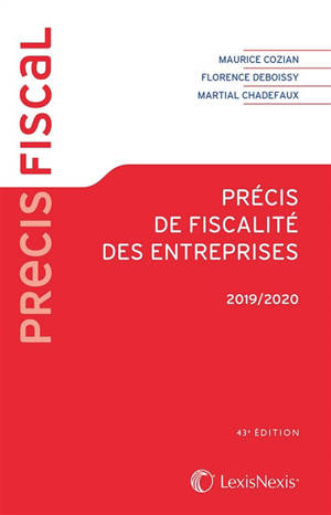 Précis de fiscalité des entreprises : 2019-2020