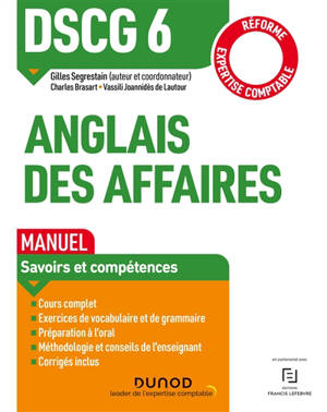 DSCG 6, anglais des affaires : manuel : réforme expertise comptable 2019-2020