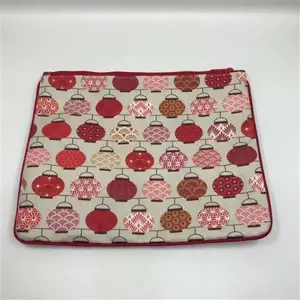 Pochette à livres en toile "Lanternes Rouges"
