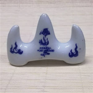 Support pinceau céramique montagne (7.5 cm, 2 crans) | WM-1001F 景德镇陶瓷毛笔搁笔山头笔架 四号笔山直径7.5cm
