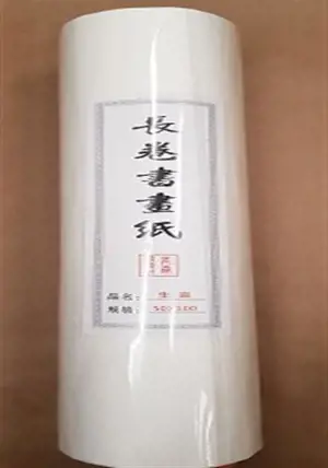 Papier de riz cru grand rouleau 50cm*100m | 曹友泉100米长卷宣纸 生宣 白宣 50cm*100米