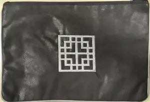 Pochette Simili cuir Grise Phénix