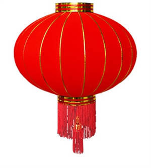 Petite lanterne rouge, ronde classique | 大红灯笼 25 cm