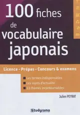 100 fiches de vocabulaire japonais