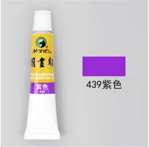 Tube de peinture chinoise Marie's (12 mL) : Couleur violet (n°439) | 马利牌单支大 (国画颜料 ): 紫色