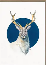 Carte double 120x170 Cerf