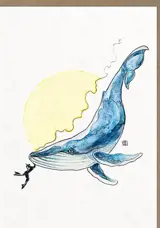 Carte double 120x170 Baleine