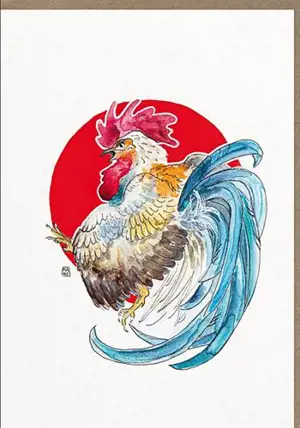 Carte double 120x170 Coq