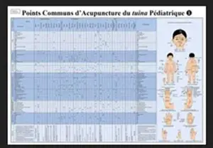 *儿童常见病症与常用穴位保健按摩治疗图表(法文版) / Points communs d'acupuncture du tuina pédiatrique