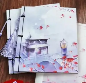 Carnet chinois "La danse de l'érable au-dessus du pont" | 悦汇礼屋 古风本子 江桥枫舞
