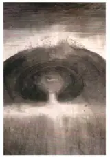 Carte encre sur papier : Annonciation