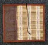 Pincelier avec pochette (WM-158) | 布袋笔帘 (32x35cm)