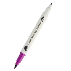 Brush sign pen - Magenta - double pointe