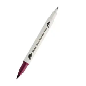 Brush sign pen - Dark Red - double pointe