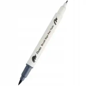 Brush sign pen - Light Grey - double pointe