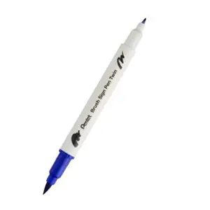 Brush sign pen - Blue - double pointe