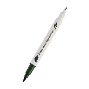 Brush sign pen - Olive Green - double pointe