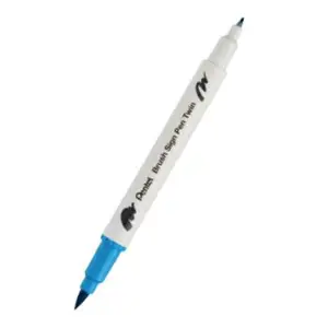 Brush sign pen - Turquoise - double pointe