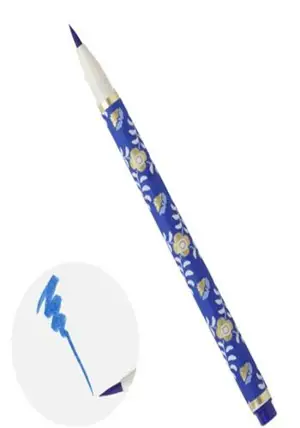 Stylo-pinceau encre bleue - あかしや新毛筆 天平の夢 瑠璃色