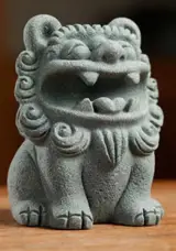 Repose-pinceaux "Lion en pierre" | 毛笔笔架 衔笔狮
